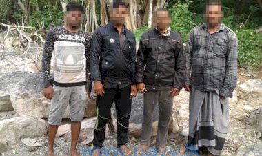 தடைசெய்யப்பட்ட மீன்பிடி வலைகள் பயன்படுத்தி மீன்பிடியில் ஈடுபட்ட 08 பேர் கைது